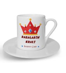 Kişiye Özel Babalar Günü Temalı Türk Kahvesi Fincanı 19-525