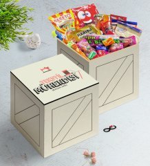 Kişiye Özel Tekstil Mühendisi Ahşap Kutuda Nostaljik Lezzetler Hediye Seti-2