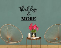 BK Home Think Less Do More Ahşap Duvar Yazısı-1