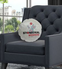 Kişiye Özel İsimli Biyomedikal Mühendisi Tasarımlı Dekoratif Kırlent Yastık-1