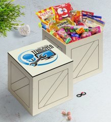 Kişiye Özel Teknisyen Ahşap Kutuda Nostaljik Lezzetler Hediye Seti