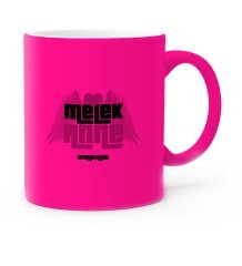 Kişiye Özel Melek Anne Fosforlu Pembe Kupa Bardak - 1