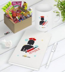Kişiye Özel Hemşire Nostaljik Lezzetler Defter Kalem Kupa Hediye Seti-3