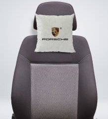 BK Gift Porsche Tasarımlı Kare Araç Koltuk Yastığı-1