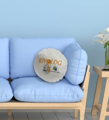 Kişiye Özel İsimli Biyolog Tasarımlı Dekoratif Kırlent Yastık-1