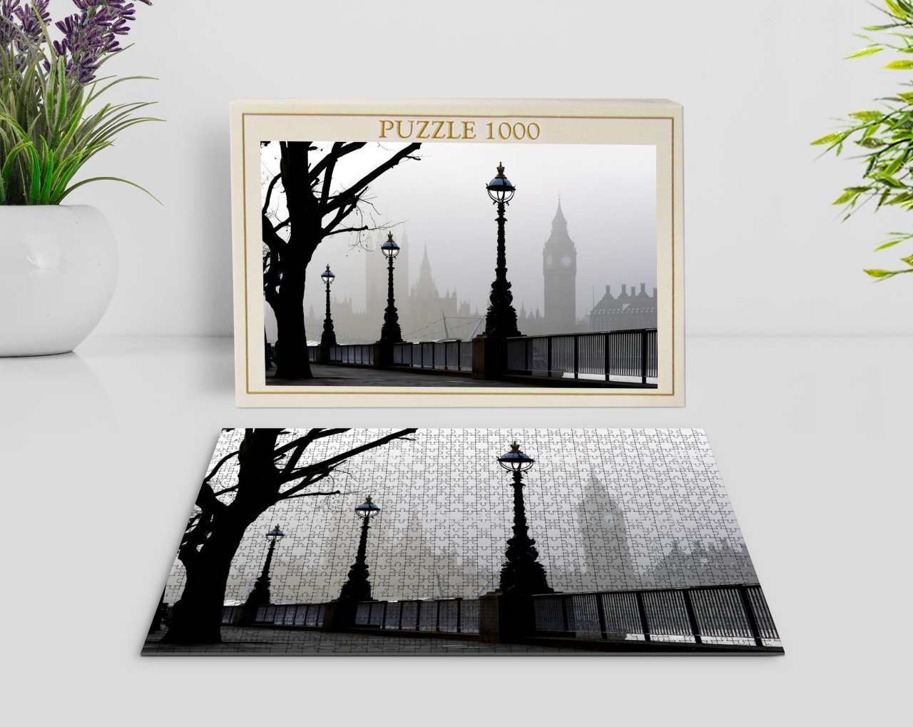 BK Home Londra Manzara 1000 Parça Profesyonel Puzzle-7