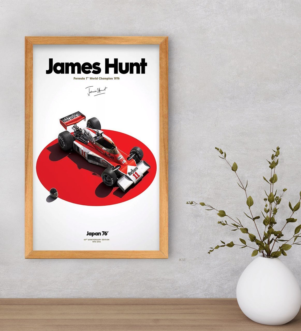 BK Gift Formula 1 Tasarımlı Dekoratif Retro Ahşap Çerçeveli Tablo-7