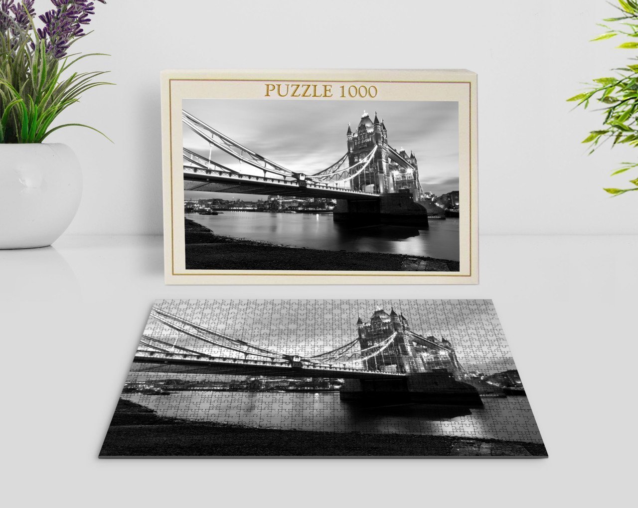 BK Home Londra Manzara 1000 Parça Profesyonel Puzzle-6