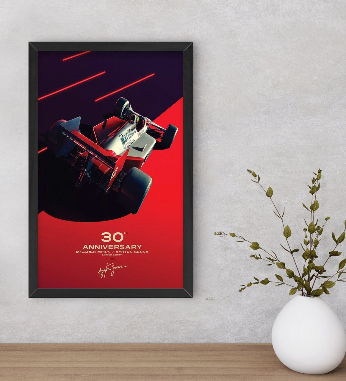 BK Gift Formula 1 Tasarımlı Dekoratif Ahşap Siyah Çerçeveli Tablo-6