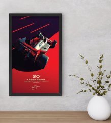 BK Gift Formula 1 Tasarımlı Dekoratif Ahşap Siyah Çerçeveli Tablo-6