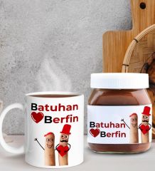 BK Gift Sevgiliye Özel Kupa ve Nutella 400gr. Hediye Seti, Sevgiliye Hediye, Sevgililer Günü Hediye, Doğum Günü Hediyesi-8