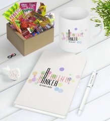 Kişiye Özel Güzel Bankacı Nostaljik Lezzetler Defter Kalem Kupa Hediye Seti