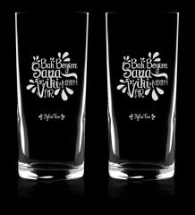 Kişiye Özel İkili Yeşilçam Klasikleri Bak Beyim Rakı Bardağı Seti - 2