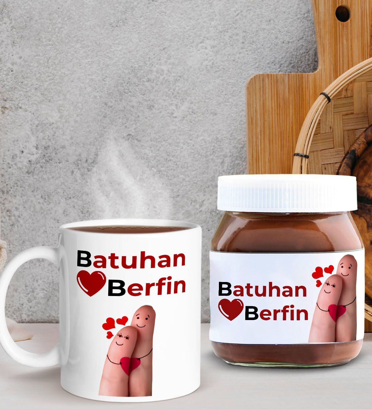 BK Gift Sevgiliye Özel Kupa ve Nutella 400gr. Hediye Seti, Sevgiliye Hediye, Sevgililer Günü Hediye, Doğum Günü Hediyesi-7