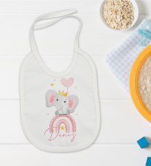 BK Kids Kişiye Özel İsimli Bebek Mama Önlüğü - Model 11