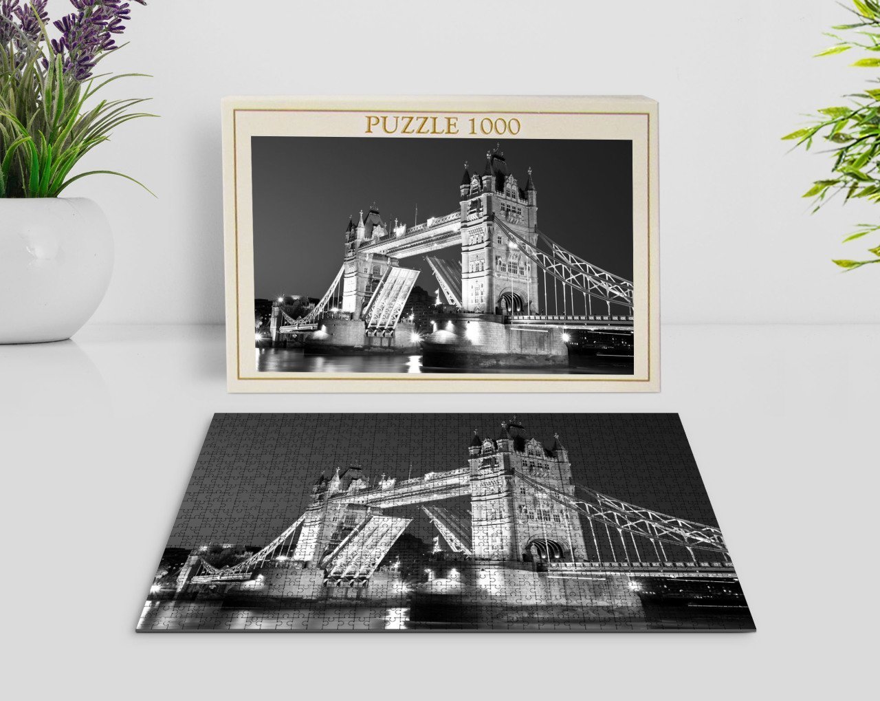 BK Home Londra Manzara 1000 Parça Profesyonel Puzzle-4