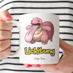 Kişiye Özel Pokemon Lickitung Beyaz Kupa Bardak