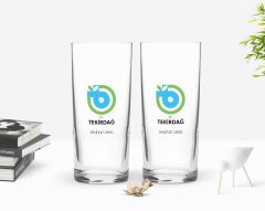 Kişiye Özel Renkli Baskılı Tekirdağ Tasarımlı Turistik İkili Rakı Bardağı Seti-1
