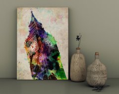 BK Home London Big Ben Tasarımlı Kanvas Tablo 30x50cm-1