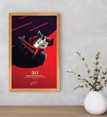 BK Gift Formula 1 Tasarımlı Dekoratif Retro Ahşap Çerçeveli Tablo-6