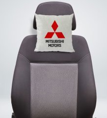 BK Gift Mitsubishi Tasarımlı Kare Araç Koltuk Yastığı-1