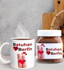 BK Gift Sevgiliye Özel Kupa ve Nutella 400gr. Hediye Seti, Sevgiliye Hediye, Sevgililer Günü Hediye, Doğum Günü Hediyesi-6