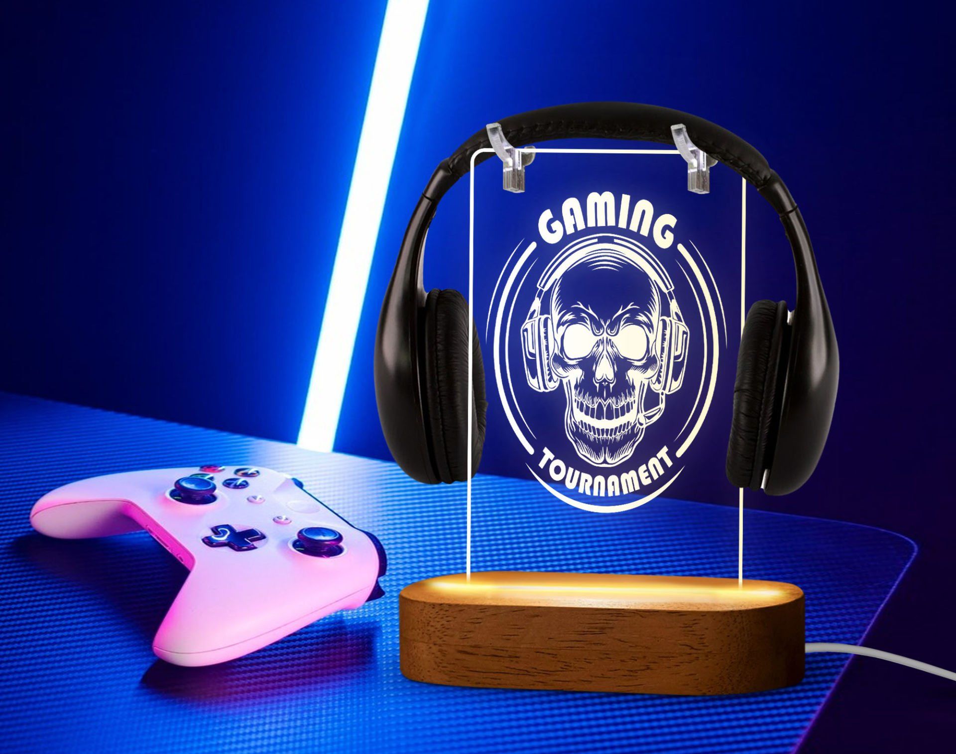 BK Gift Kişiye Özel İsimli Gamer Tasarımlı Led Lamba-8, Gece Lambası, Ev Dekorasyonu, Işıklı Pleksi Biblo