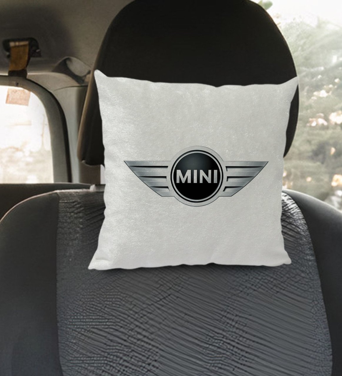 BK Gift Mini Tasarımlı Kare Araç Koltuk Yastığı-1