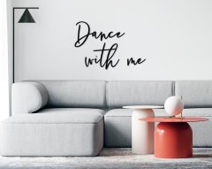 BK Home Dance With Me Ahşap Duvar Yazısı-1