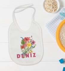 BK Kids Kişiye Özel İsimli Bebek Mama Önlüğü - Model 9