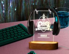 BK Gift Kişiye Özel İsimli Gamer Tasarımlı Led Lamba-7, Gece Lambası, Ev Dekorasyonu, Işıklı Pleksi Biblo