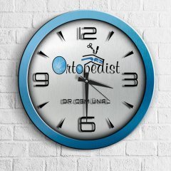 Kişiye Özel Mesleki Ortopedist Ahşap Duvar Saati - 1