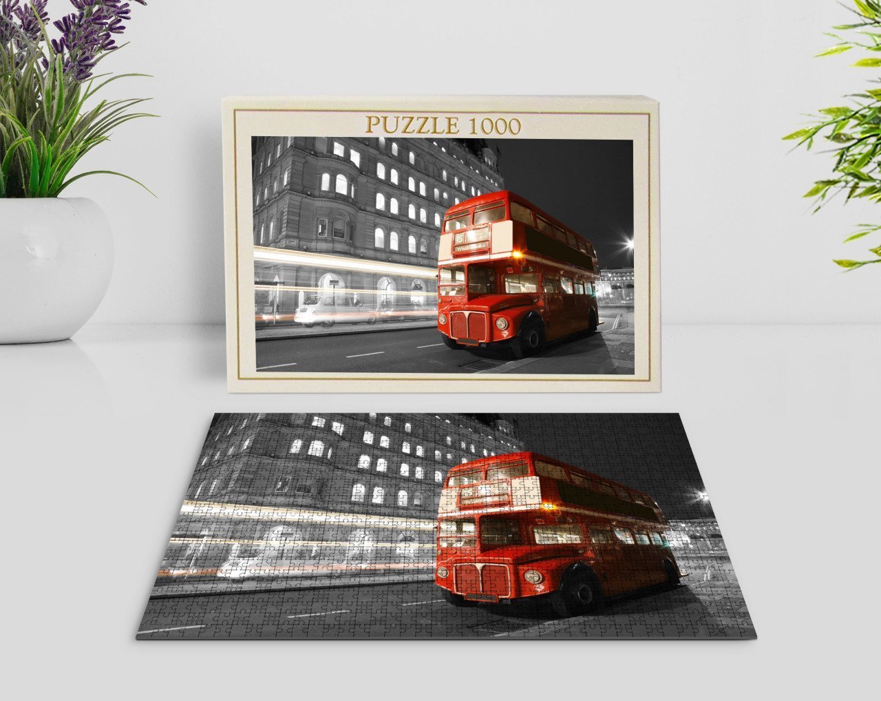 BK Home Londra Manzara 1000 Parça Profesyonel Puzzle-1