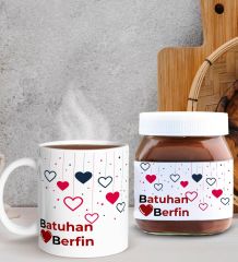 BK Gift Sevgiliye Özel Kupa ve Nutella 400gr. Hediye Seti, Sevgiliye Hediye, Sevgililer Günü Hediye, Doğum Günü Hediyesi-3