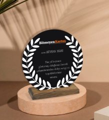 Kişiye Özel Plaket Temalı Ahşap Plak-1
