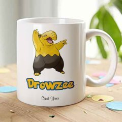 Kişiye Özel Pokemon Drowzee Beyaz Kupa Bardak