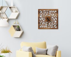 BK Home Dekoratif 45cm Ahşap Duvar Saati-22