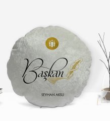 Kişiye Özel İsimli Başkan Tasarımlı Dekoratif Kırlent Yastık-3