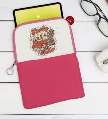 BK Gift Lucky Strike Tasarımlı Taşınabilir Koruyucu Tablet Kılıfı & Organizer Çanta - Pembe-1