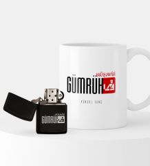 Kişiye Özel Gümrük Müşaviri Temalı Çakmak ve Kupa Seti - 1