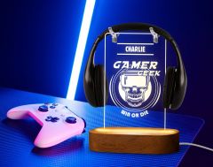 BK Gift Kişiye Özel İsimli Gamer Tasarımlı Led Lamba-4, Gece Lambası, Ev Dekorasyonu, Işıklı Pleksi Biblo