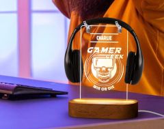 BK Gift Kişiye Özel İsimli Gamer Tasarımlı Led Lamba-4, Gece Lambası, Ev Dekorasyonu, Işıklı Pleksi Biblo