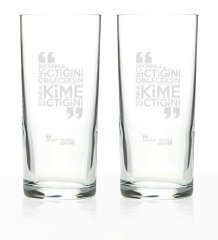 Kişiye Özel 2'li Rakı Bardağı Seti (Model 22A)