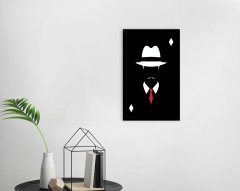 BK Home Godfather Baba Tasarımlı Dekoratif Ahşap Siyah Çerçeveli Tablo-14