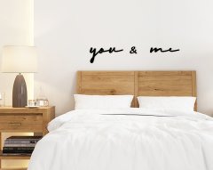 BK Home You Me Ahşap Duvar Yazısı-1