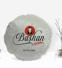 Kişiye Özel İsimli Başkan Tasarımlı Dekoratif Kırlent Yastık-2