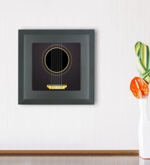BK Gift Gitar Tasarımlı Ahşap Çerçeveli Taş Duvar Dekoru-1
