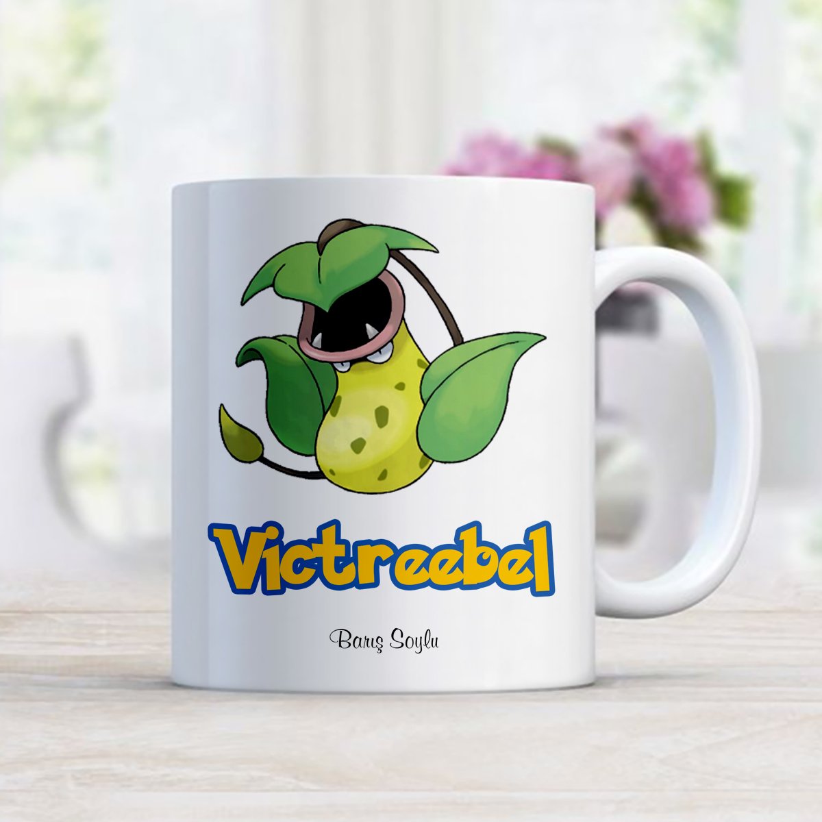 Kişiye Özel Pokemon Victreebel Beyaz Kupa Bardak