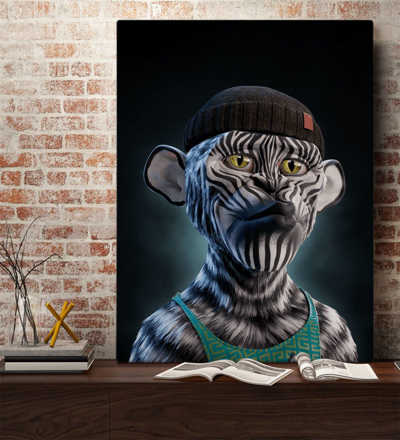 Bk Gift Fantastic Tasarımlı Kanvas Tablo-5 70X100CM Ev Dekorasyonu, Ev Hediyesi