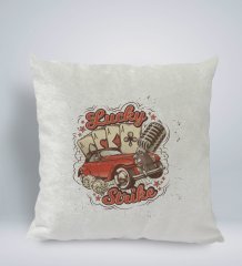 BK Gift Lucky Strike Tasarımlı Kare Araç Koltuk Yastığı-1